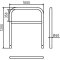 Protective bar made of steel tubing |  60 x 2.5 mm | with crossbar | total width: 1000 mm | total height: 1200 mm | hot-dip galvanized
